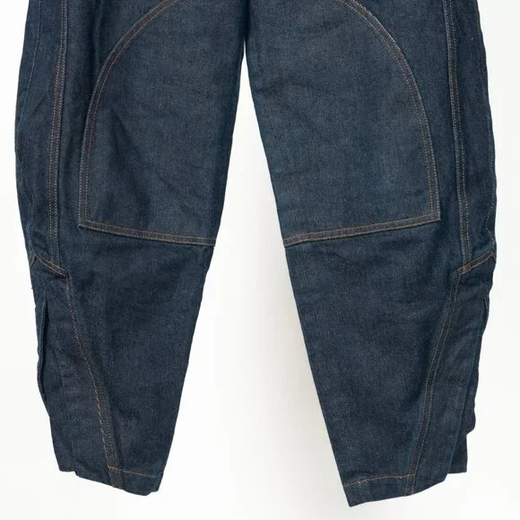 Tibi Earl Dark Denim Indigo Barrel Jeans - Picture 6 of 12